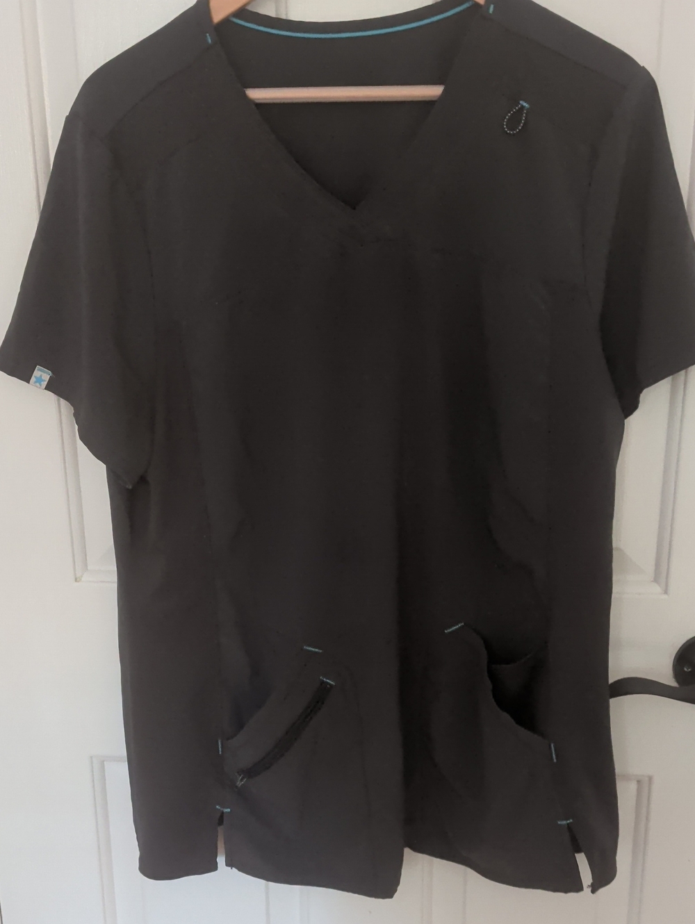 Scrubstar Black Scrub Set Size Large Pants XL Top